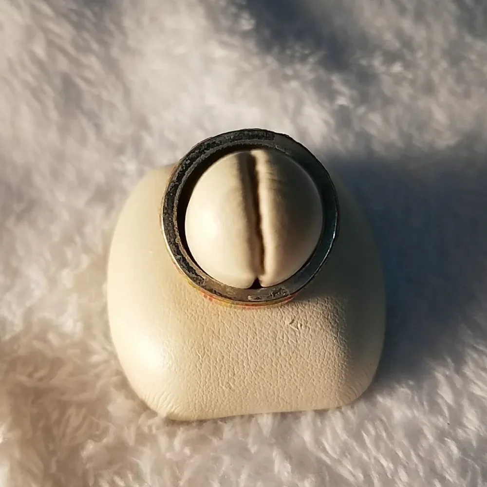 Multicolored Striped Thick Band Ring